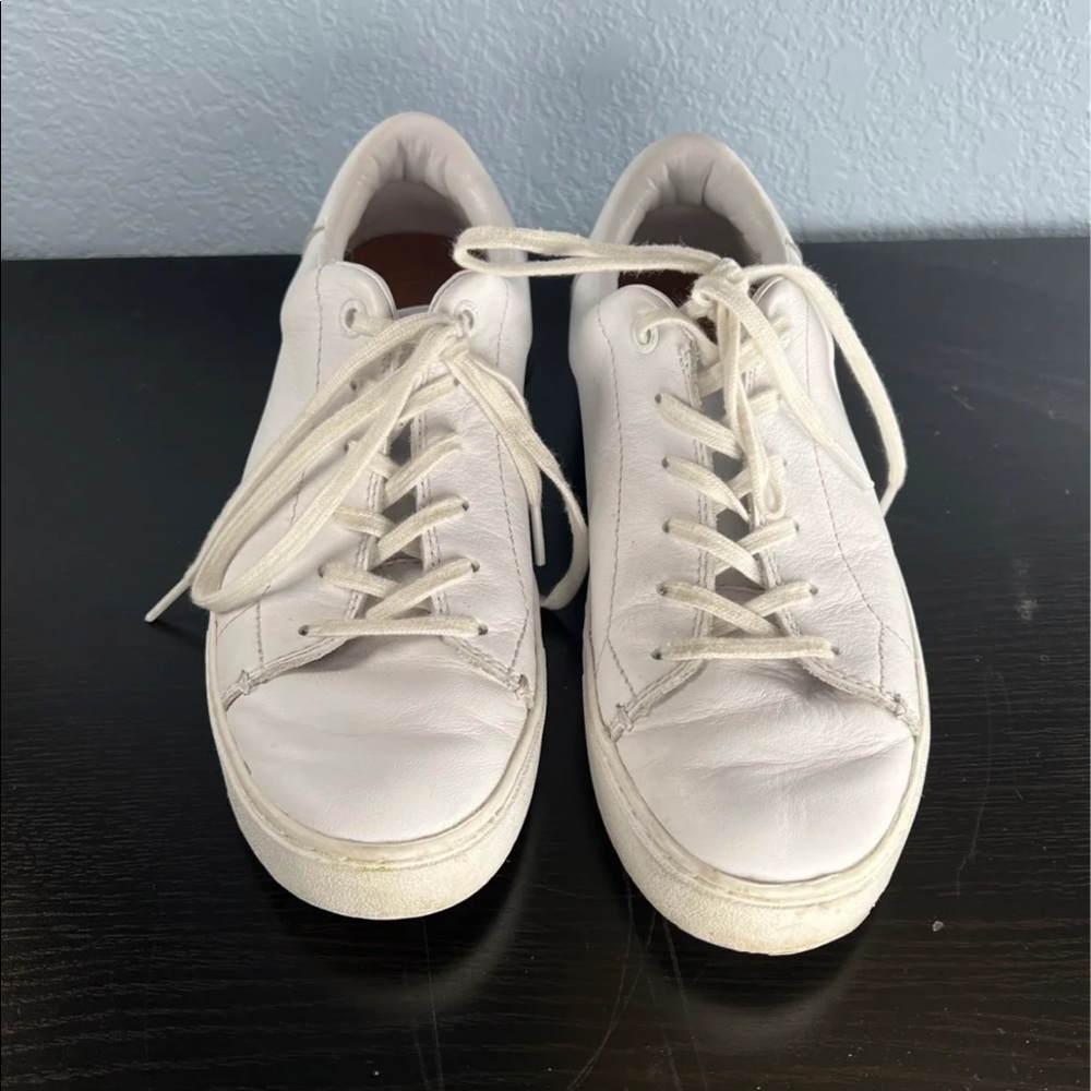 Toms white leather sneakers